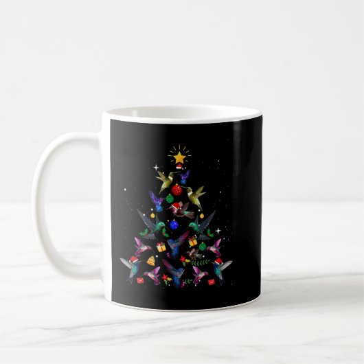 Mug Cadeau de Noël aux colibris Noël aux colibris (Gauche)