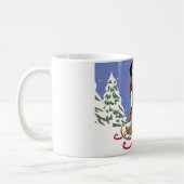 Mug Cadeau de Noël Bernese Mt Chien de Noël personnali (Gauche)