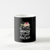 Mug Cadeau de Noël | Bon Ami Et Un Peu de Vin (Centre)