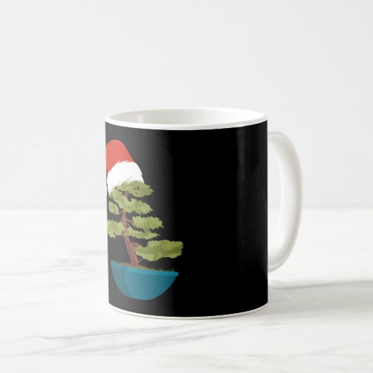 Mug Cadeau de Noël Bonsai Tree (Devant droit)