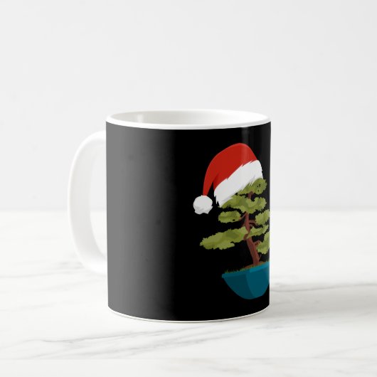 Mug Cadeau de Noël Bonsai Tree (Devant gauche)