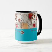 Mug Cadeau de Noël Chien Mignon (Devant droit)