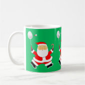 Mug Cadeau de Noël de Badminton (Gauche)
