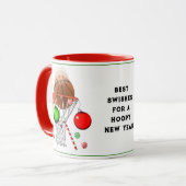 Mug Cadeau de Noël de basketball (Devant gauche)