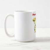 Mug Cadeau de Noël de chat, nom personnalisé (Gauche)