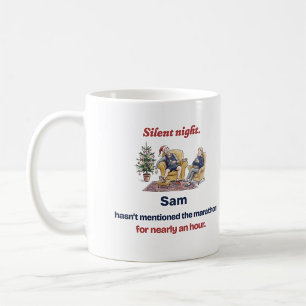 Mug Cadeau de Noël de course personnalisé : Douce Nuit