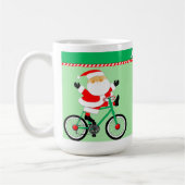 Mug Cadeau de Noël de cyclisme (Gauche)
