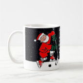 Mug Cadeau de Noël de hockey (Gauche)