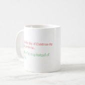 Mug cadeau de Noël de l'employé (Devant gauche)