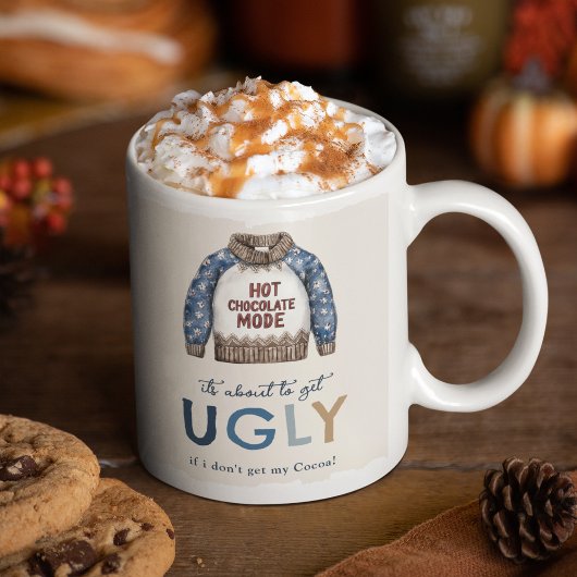 Mug Cadeau de Noël de pull moche drôle