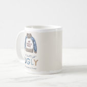 Mug Cadeau de Noël de pull moche drôle (Devant gauche)