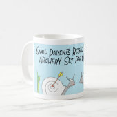 Mug Cadeau de Noël de tir à l'arc d'escargots (Devant gauche)