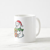 Mug Cadeau de Noël d'ours polaire (Devant droit)