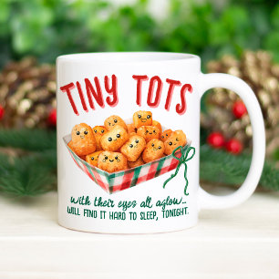 Mug Cadeau de Noël drôle de mini Tater Tots Humour de