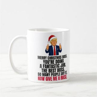 Mug Cadeau de Noël drôle de Trump pour le patron