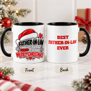 Mug Cadeau de Noël drôle pour beau-père Famille Vacanc