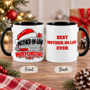 Mug Cadeau de Noël drôle pour belle-mère Famille Vacan