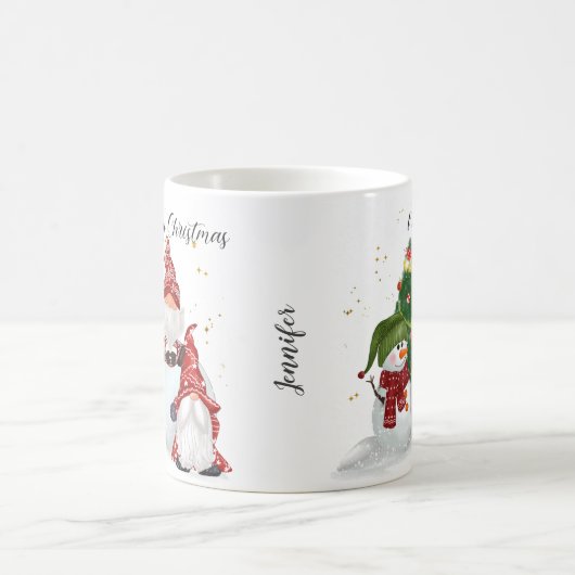 Mug Cadeau de Noël Gnome Snowman (Centre)