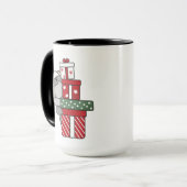 Mug Cadeau de Noël Hippo Animaux d'hiver Hippopotames (Devant gauche)