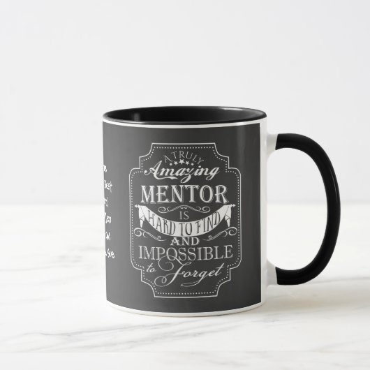 Mug Cadeau de Noël incroyable mentor merci (Droite)