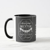 Mug Cadeau de Noël incroyable mentor merci (Gauche)