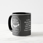 Mug Cadeau de Noël incroyable mentor merci (Devant gauche)