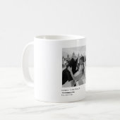 Mug Cadeau de Noël minimaliste noir et blanc (Devant gauche)