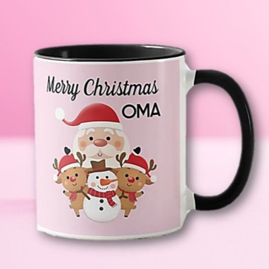 Mug cadeau de Noël OMA