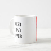 Mug Cadeau de Noël papa, Mari cadeau d'anniversaire, R (Devant gauche)