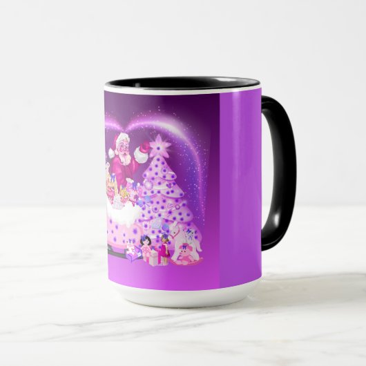 Mug cadeau de Noël Père Noël (Devant droit)