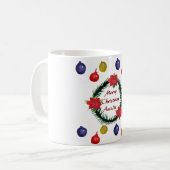 Mug cadeau de Noël personnalisé (Devant gauche)