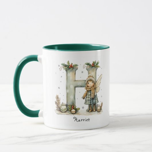 Mug Cadeau de Noël personnalisé à la fine fée (Gauche)