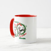 Mug Cadeau de Noël personnalisé pour propriétaire de c (Devant gauche)