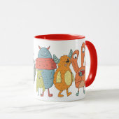 Mug Cadeau de Noël PHOTO PAPA de petits-enfants (Devant droit)