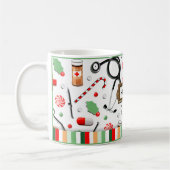 Mug Cadeau de Noël pour infirmière (Gauche)
