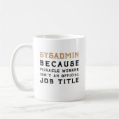Mug cadeau de Noël pour l'administrateur système  (Gauche)