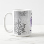 Mug cadeau de Noël pourpre (Gauche)