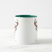 Mug Cadeau de Noël Reinder personnalisé visage vert (Centre)