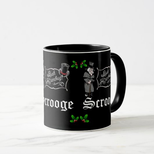 Mug Cadeau de Noël SCROOGE  (Devant droit)