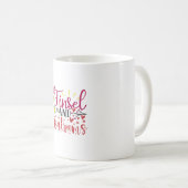 Mug Cadeau de Noël | Tinsel Et Tantrums (Devant droit)
