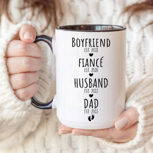 Mug Cadeau de nouveau papa pour la première fois de la