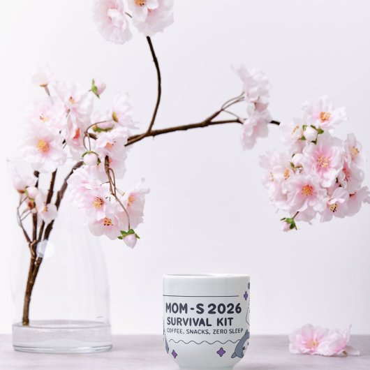 Mug Cadeau de Nouvel An pour les mamans fatiguées, zér