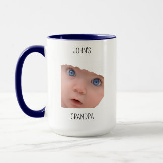 Mug Cadeau de papa avec visage de bébé pour l'annivers