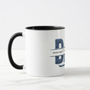 Mug Cadeau de papa nautique personnalisé avec corde et