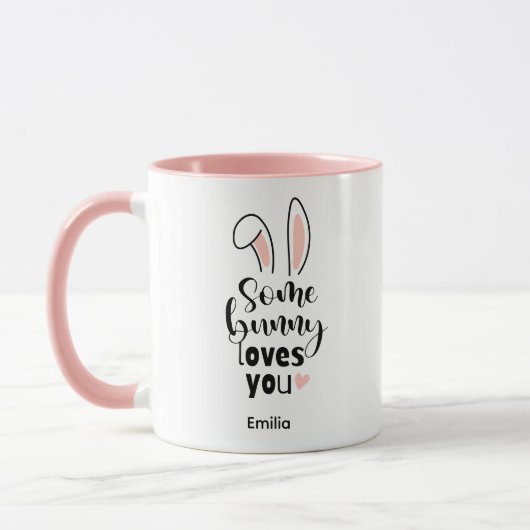 Mug Cadeau de Pâques Some Bunny Loves You (Gauche)