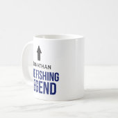 Mug Cadeau de pêche personnalisé pour les pêcheurs (Devant gauche)