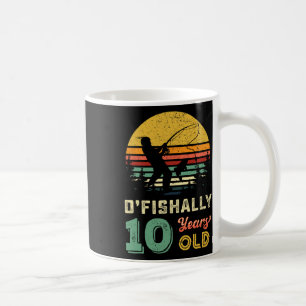Mug Cadeau de pêche pour enfant de 10 ans 10 ans Dix a