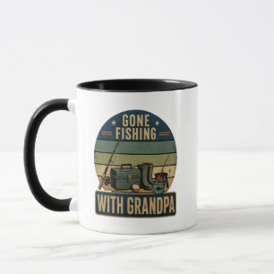 Mug Cadeau de pêche pour papy pêcheur vintage