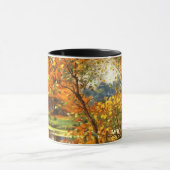 Mug Cadeau de peinture de paysages d'automne (Centre)