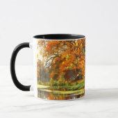 Mug Cadeau de peinture de paysages d'automne (Gauche)